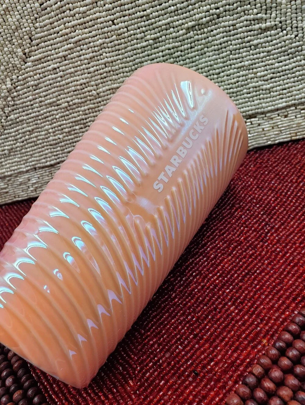 Starbucks Summer 2023 Cotton Candy Pink Luster Ceramic Tumbler (C21)